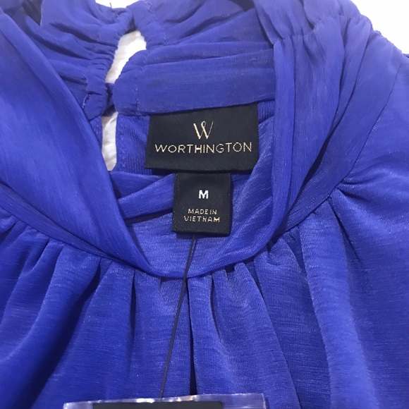 Worthington Tops - Worthington Royal Blue Sleeveless Blouse. Size M